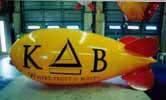 Advertising blimp with KB Home logo