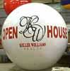 Advertising balloon with Keller Williams Open House logo.
